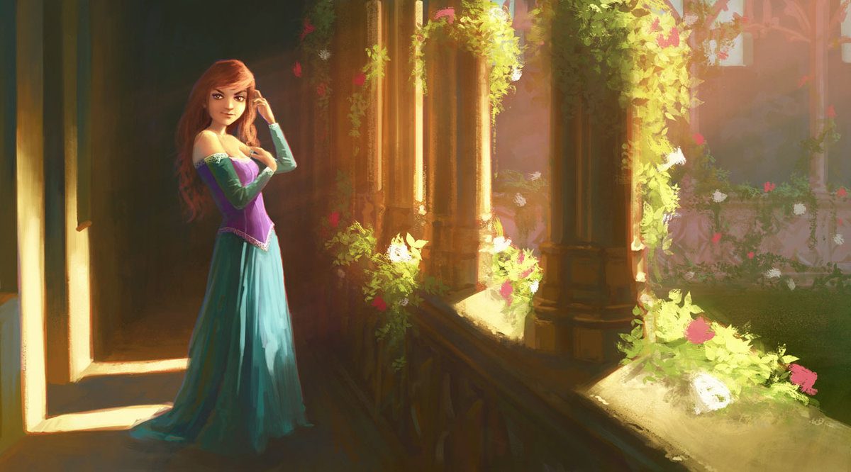 1200x666 Medieval Princess By Davidcobos - Medieval Princess Painting