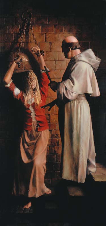 374x794 Interesting Green Reflection - Medieval Torture Painting