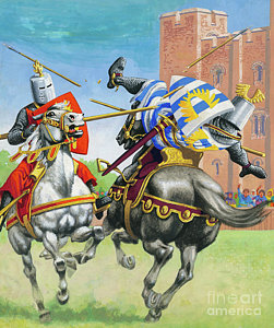 251x300 Medieval Tournament Posters - Medieval Tournament Painting
