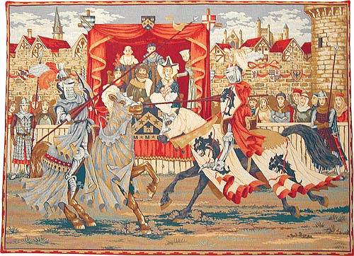 500x362 The Tournament - Medieval Tournament Painting