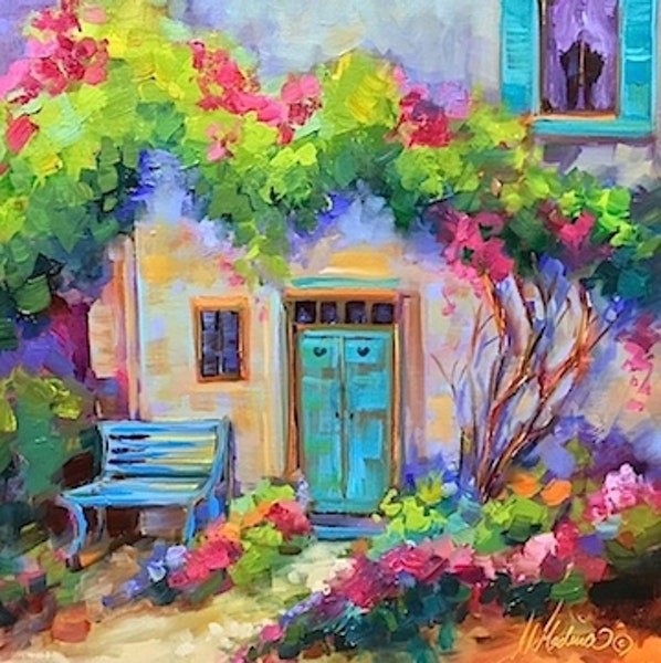 598x600 Blue Hearts Cottage - Medina Painting