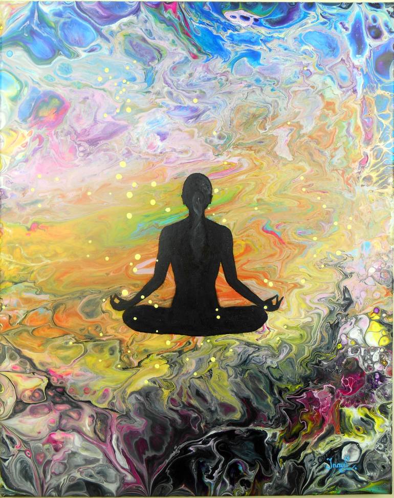 770x973 Saatchi Art Deep Meditation - Meditation Painting