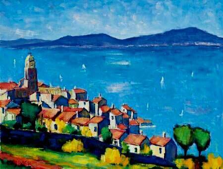 450x340 Mediterranean Landscape - Mediterranean Landscape Painting