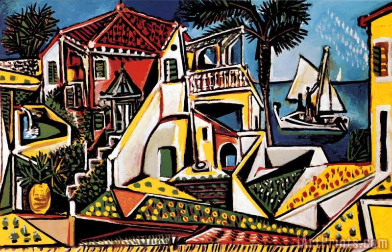 800x514 Pablo Picasso Mediterranean Landscape Painting - Mediterranean Landscape Painting