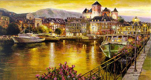 500x267 Oil Paintings Frames - Mediterranean Oil Painting