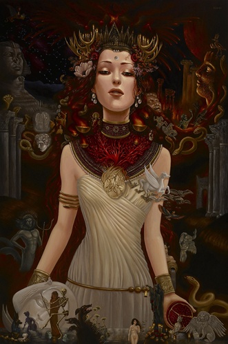 331x500 Mia Medusa Original Painting - Medusa Painting