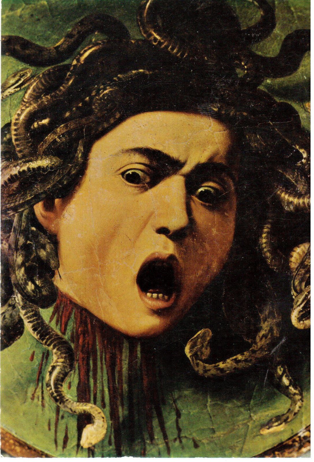 1087x1600 Postcrossing Us 3655518 Caravaggio, Medusa And Paintings - Medusa Painting