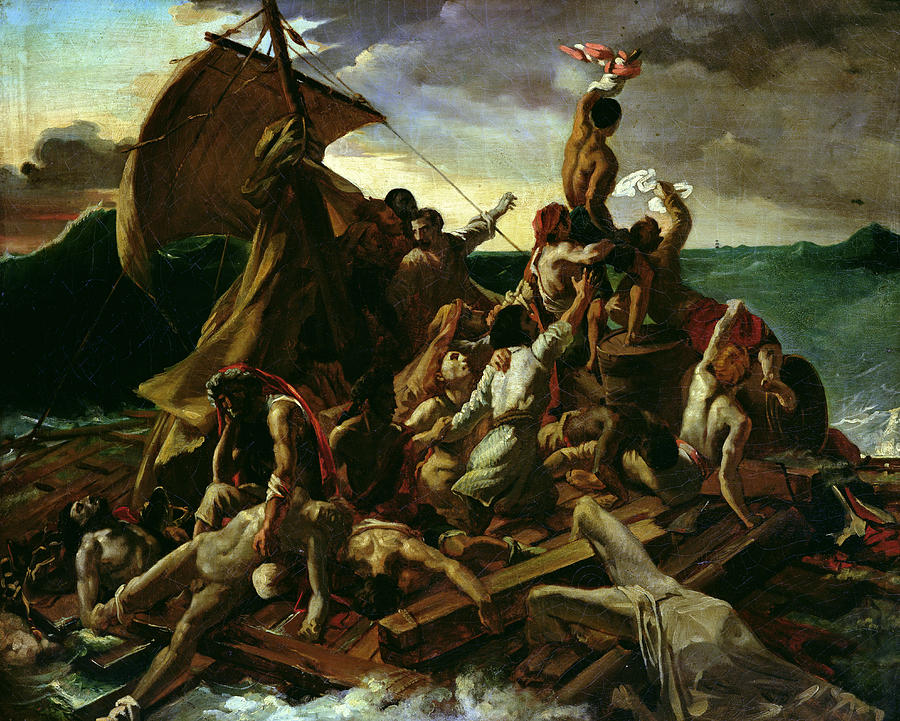 900x721 The Raft Of The Medusa Painting By Theodore Gericault - Medusa Painting
