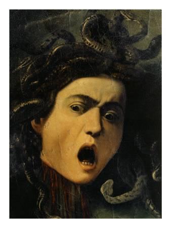338x450 Medusa, Detail, 1598 9 Giclee Print By Caravaggio - Medusa Painting By Caravaggio