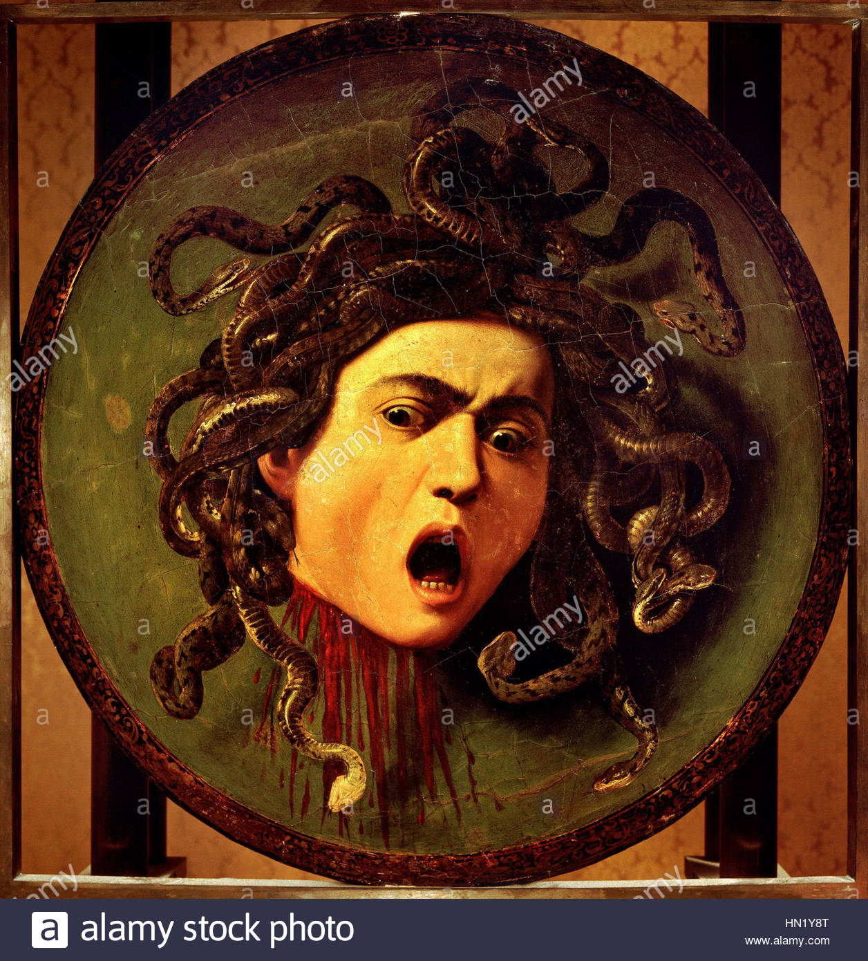 1256x1390 Medusa Caravaggio (Uffizi Stock Photo 133423720 - Medusa Painting By Caravaggio