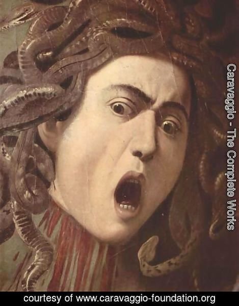 469x600 Caravaggio - Medusa Painting By Caravaggio