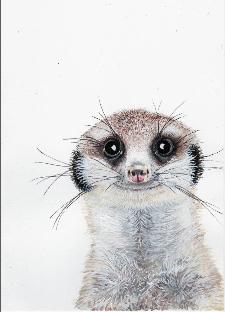 Meerkat Painting at PaintingValley.com | Explore collection of Meerkat ...