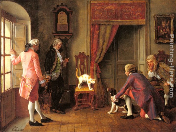 720x542 Ignacio Leon Y Escosura A Friendly Meeting Painting Anysize 50% Off - Meeting Painting