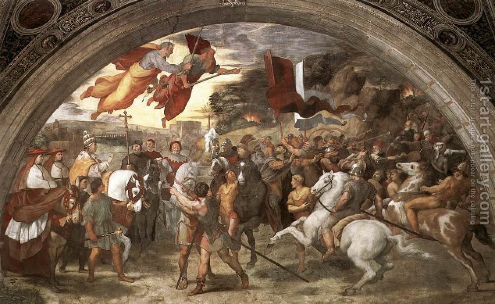 1000x615 The Meeting Between Leo The Great And Attila Raphael Reproduction - Meeting Painting