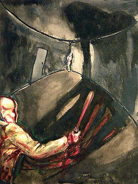 480x640 Farid Jahangir (1958), Iranian Painter - Meeting Painting