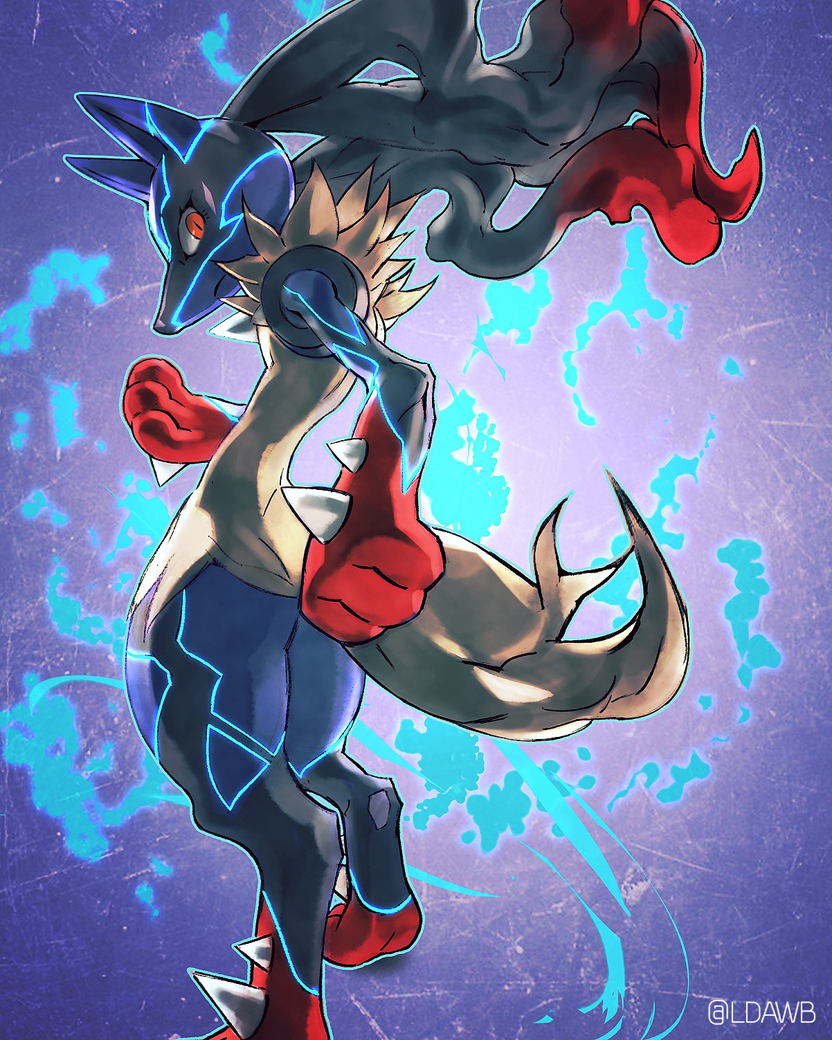 1202x1503 Mega Lucario Art - Mega Painting