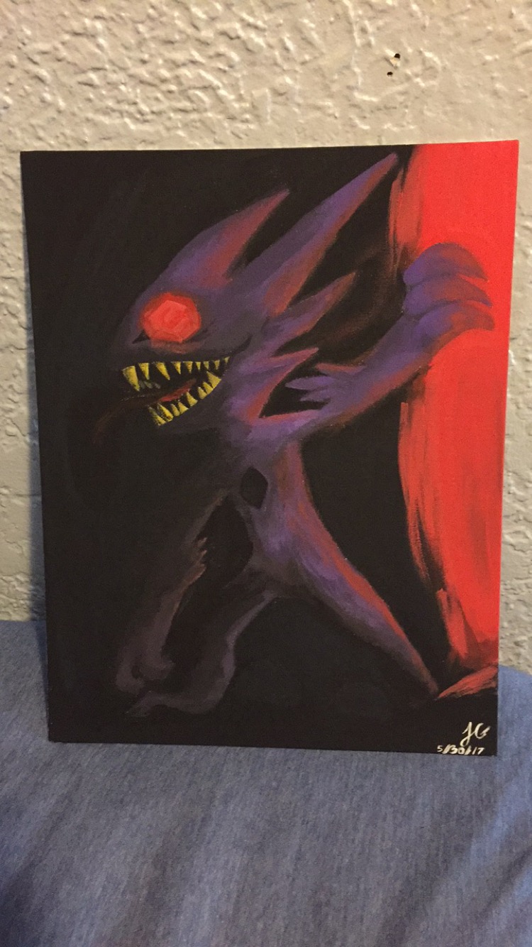750x1334 Amazing Mega Sableye Painting My Friend Made Me. - Mega Painting