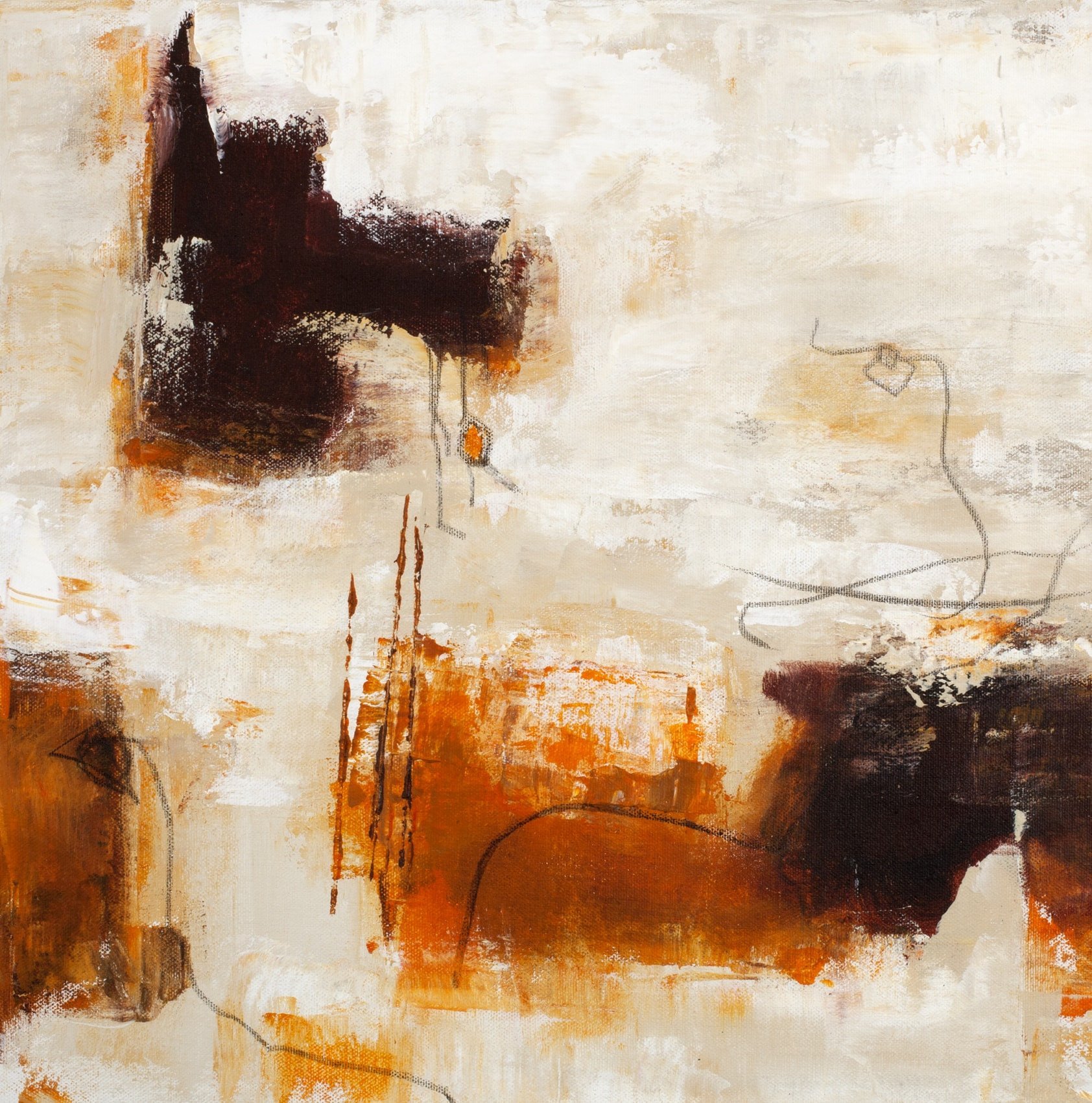 1684x1700 Colored Merge 2 On Canvas Bepaintthings - Mega Painting