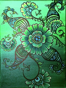 225x300 Mehndi Paintings Fine Art America - Mehndi Painting
