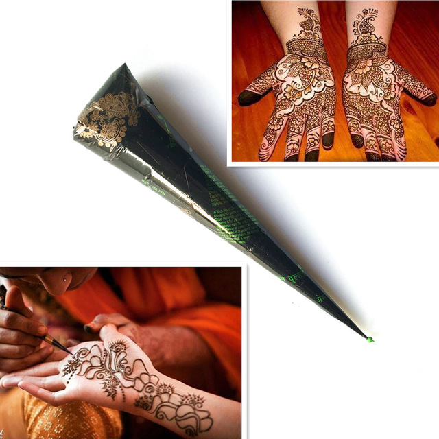 640x640 No Toxic Natural Body Painting Brown Color Henna Paste Indian - Mehndi Painting