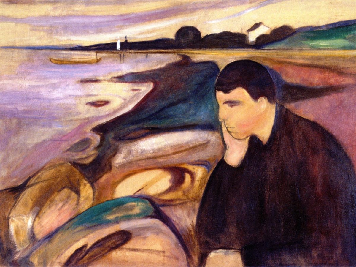 1200x899 Melancholy (Edvard Munch) - Melancholy Painting
