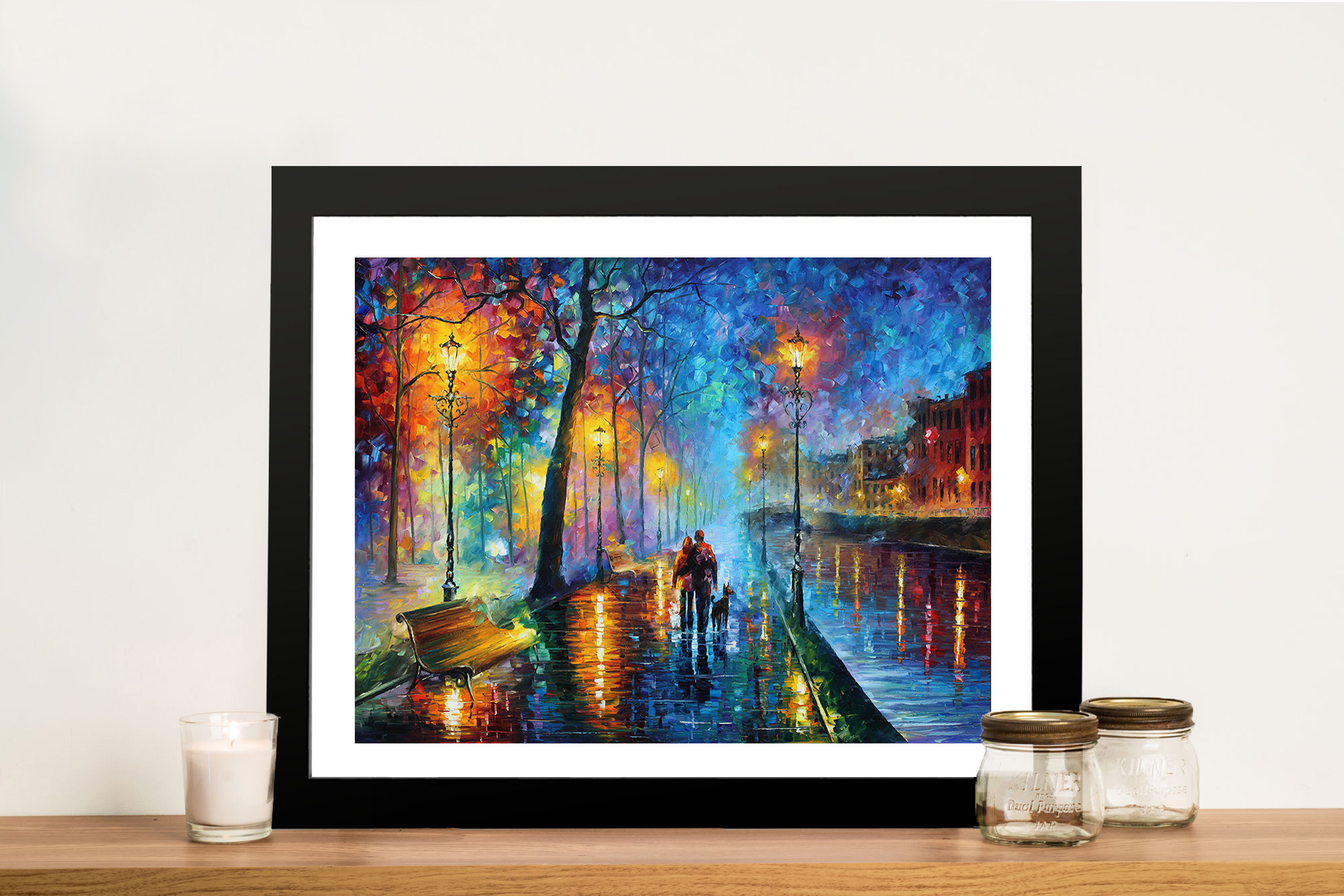 2000x1333 Melody Of The Night Leonid Afremov Wall Art Print - Melody Of The Night Painting