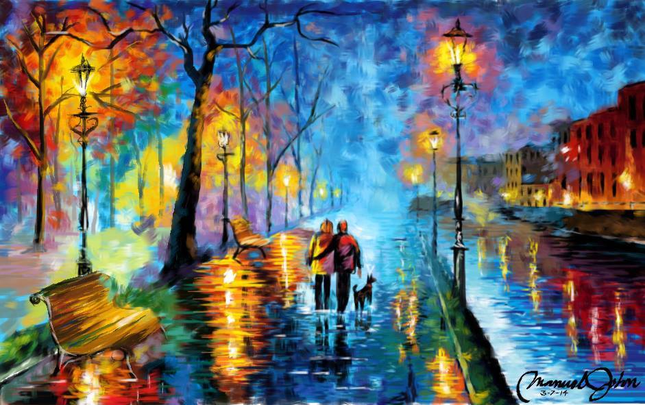 941x591 Melody Of The Night - Melody Of The Night Painting