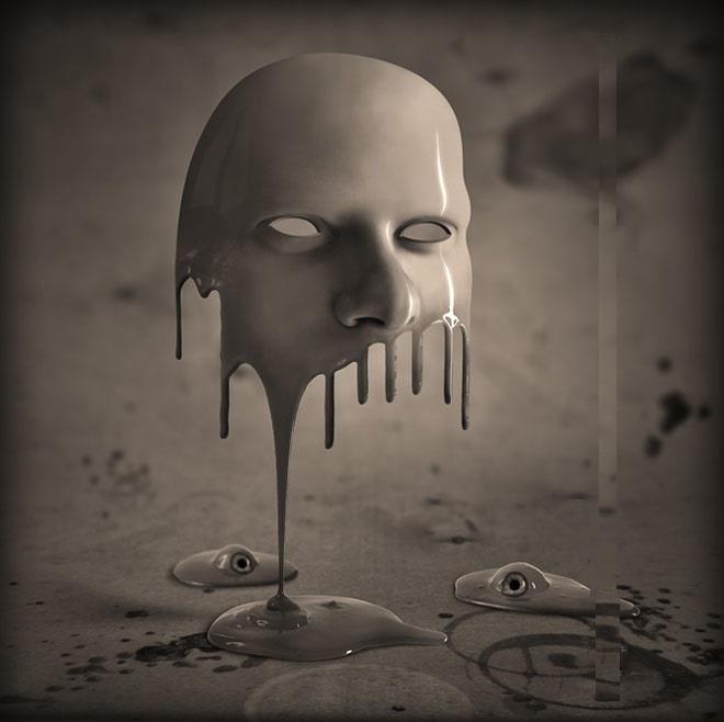 660x658 Funny Melting Face Photo - Melting Face Painting