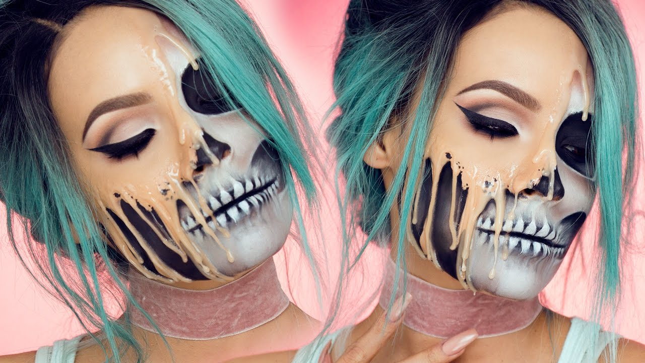 1280x720 Melting Skull Desi Perkins - Melting Face Painting