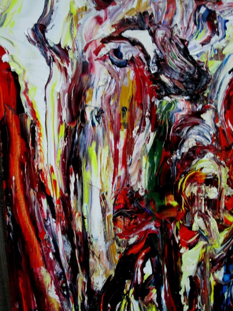770x1027 Saatchi Art Melting Face Painting By Asim Amjad - Melting Face Painting