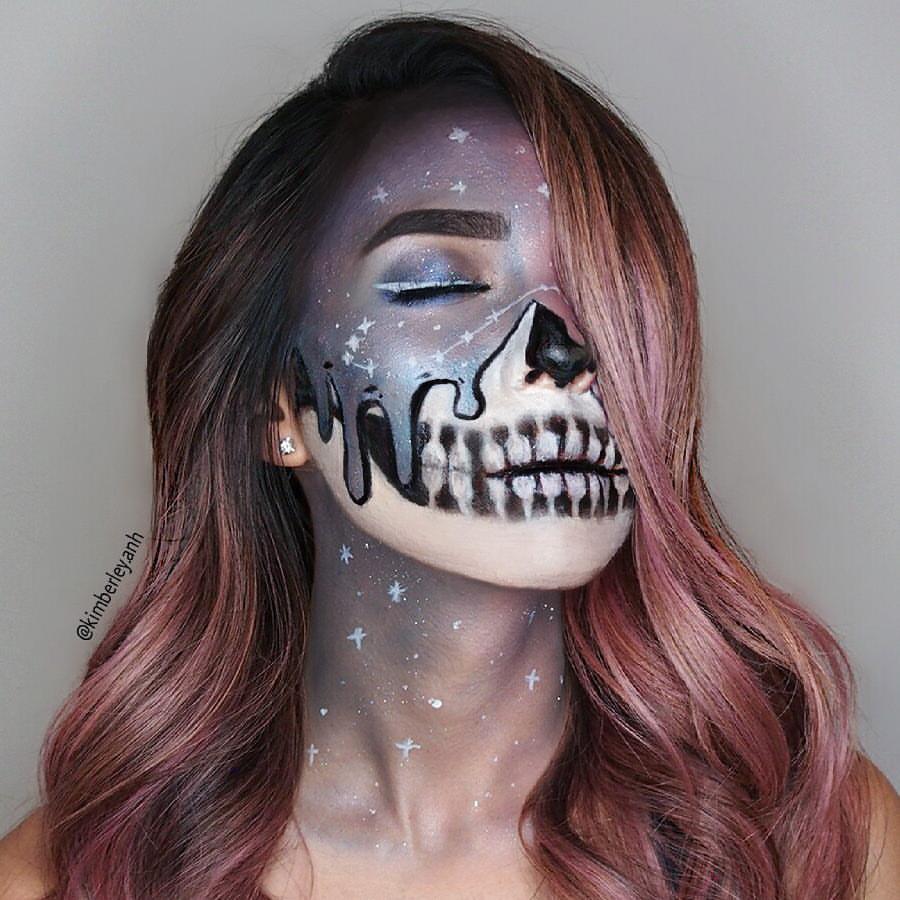 900x900 Deer Makeup - Melting Face Painting