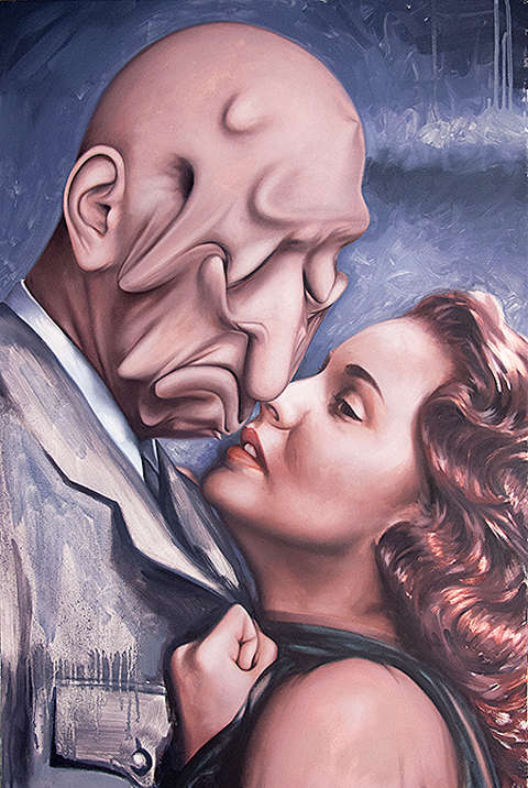 480x716 Face Melting Artwork Melting Faces - Melting Face Painting