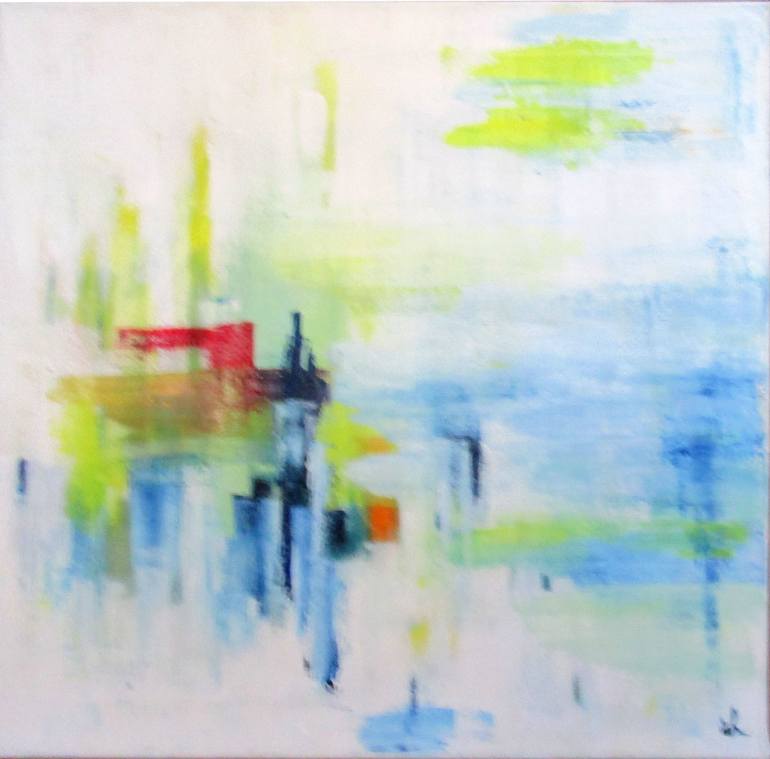 770x759 Saatchi Art Melting Snow, 2 Painting By Ingrid Knaus - Melting Painting