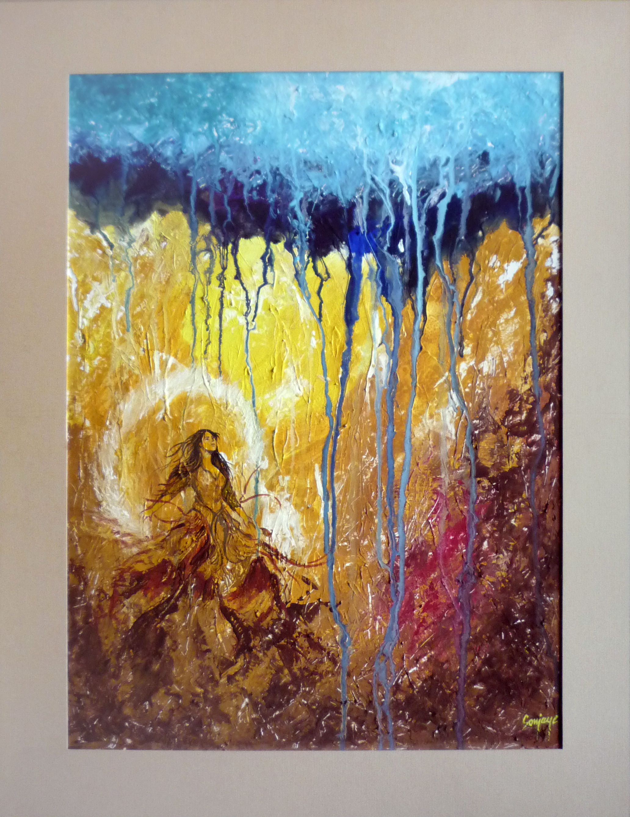 2064x2676 Abstract Paintings Online - Melting Painting