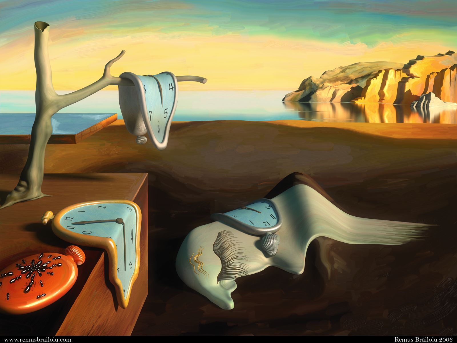 1600x1200 Salvador Dali Persistence Of Memory Meaning Of, What Is - Melting Time Painting