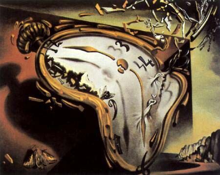 450x358 Surrealism. Sjyst Konst Surrealism, Dali - Melting Time Painting