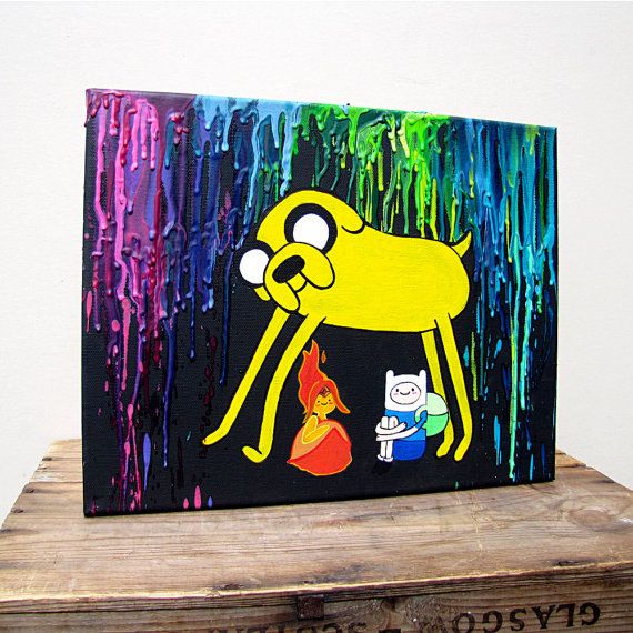 570x570 The 21 Best Canvas Art Images On Canvas Ideas, Canvas - Melting Time Painting