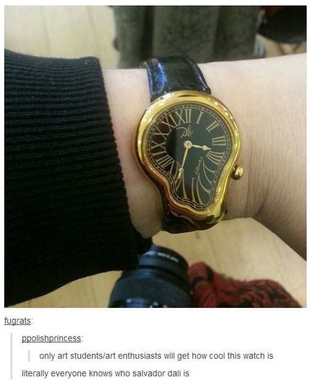 639x783 Watch Art - Melting Watch Painting