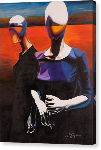 418x622 Restless Disguise Painting By Karl Melton - Melton Painting