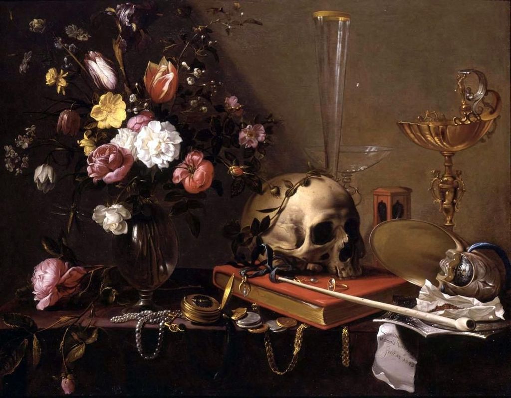 1024x799 Memento Mori Upon This Rawk - Memento Mori Painting