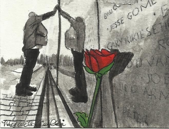 659x502 Aceo Memorial Day Tribute Veterans Military The Wall Painting By - Memorial Day Painting