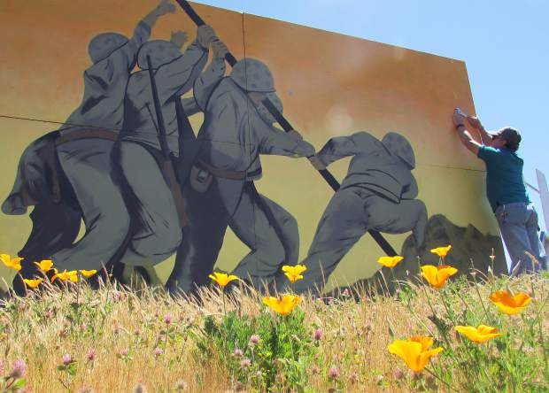 620x444 Memorial Day Art Returns To Grass Valley Hillside - Memorial Day Painting