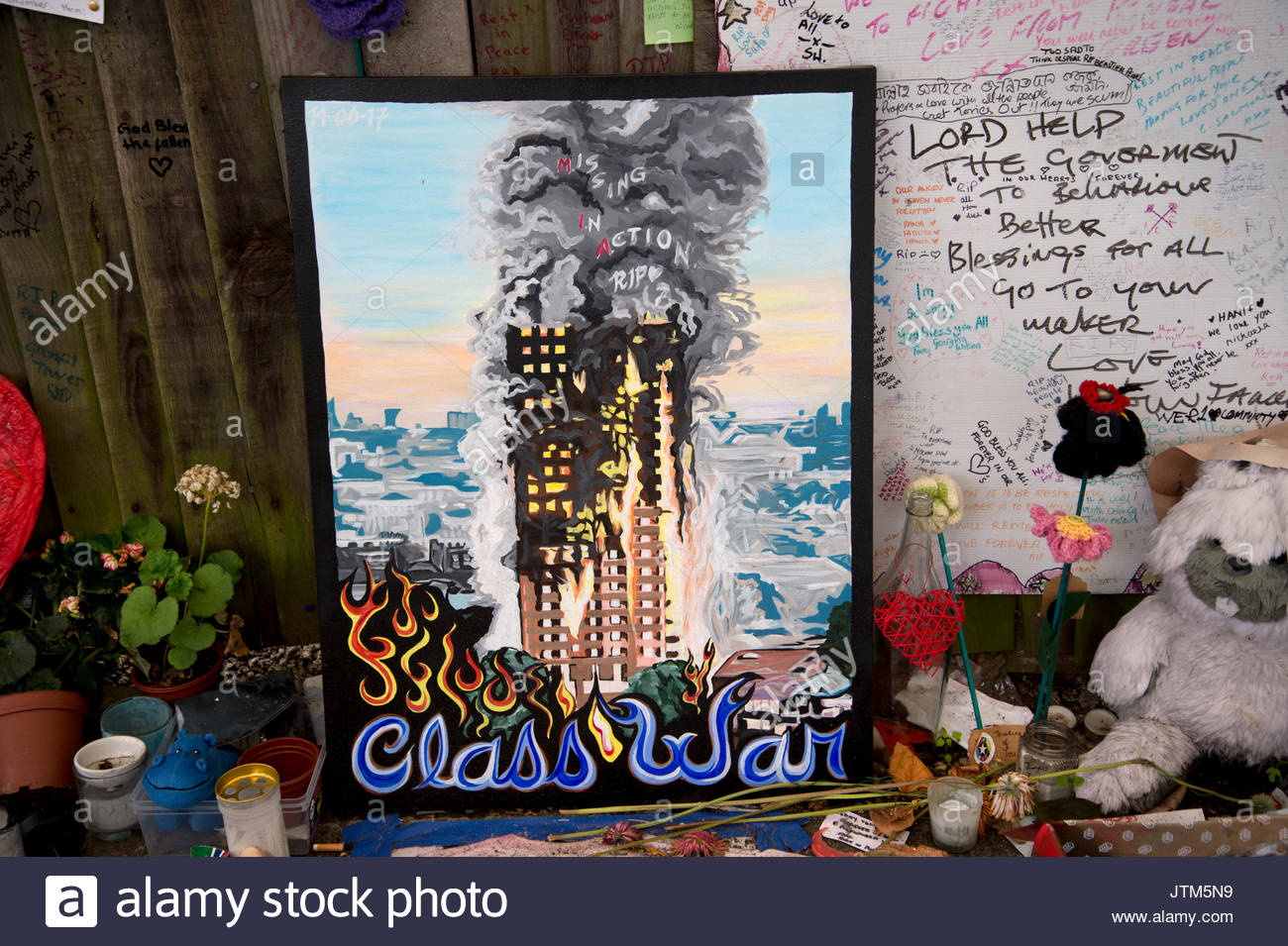 1300x955 Grenfellwer, West London. Aftermath Of The Tragedy. Memorial - Memorial Painting
