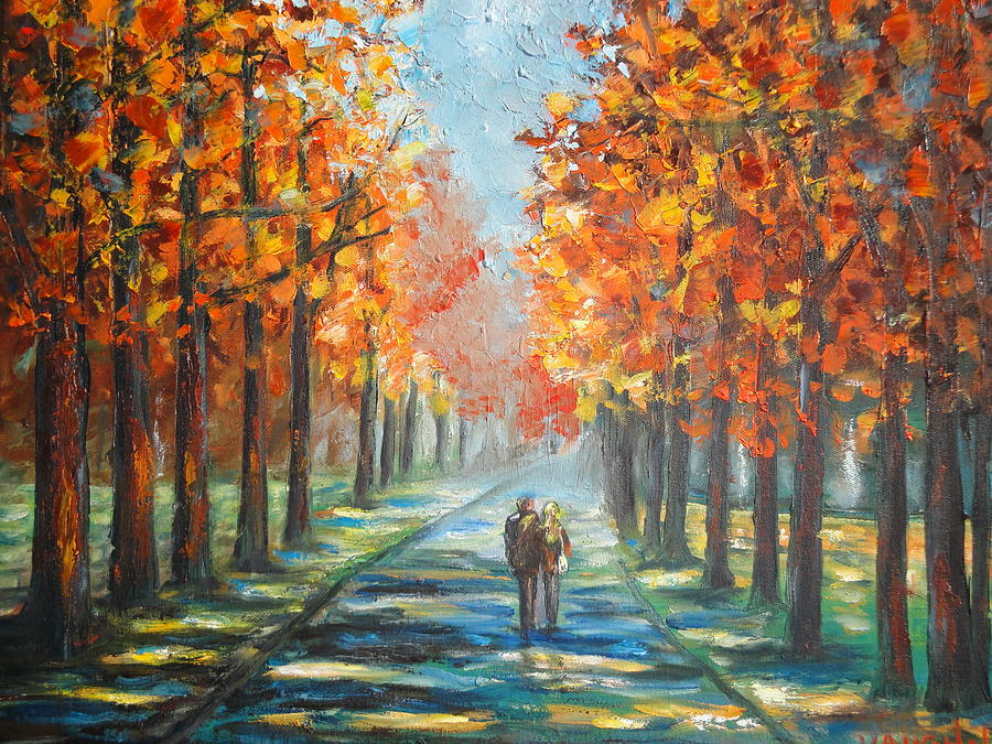 900x675 Memory Lane Painting By Charles Vaughn - Memory Painting