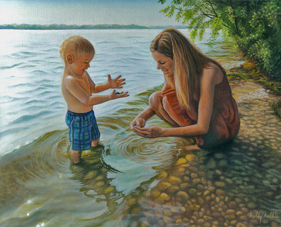 900x726 The Memory Keeper Painting By Holly Kallie - Memory Painting