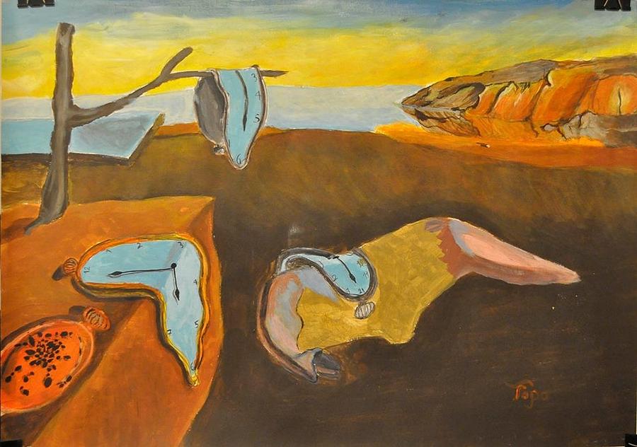900x632 The Persistence Of Memory Painting By Marijana Topo - Memory Painting