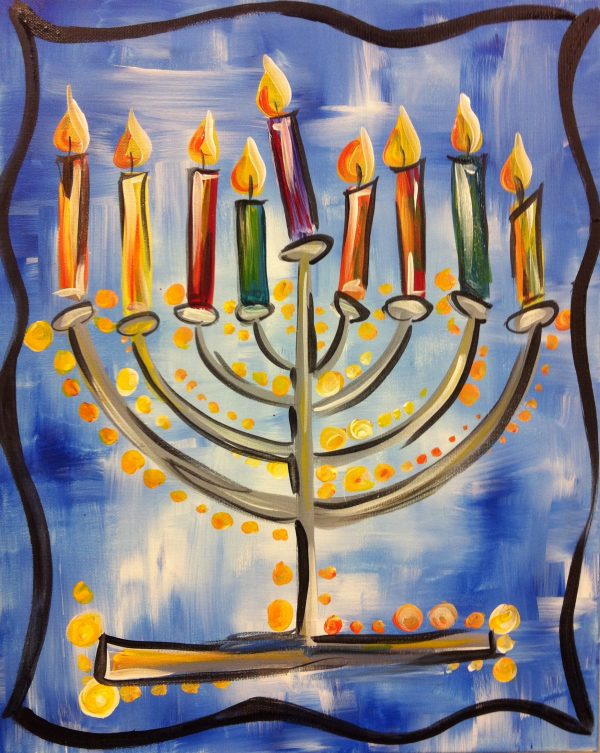 Menorah Painting at PaintingValley.com | Explore collection of Menorah ...