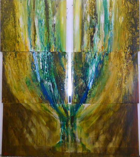 465x524 Menorah Six - Menorah Painting