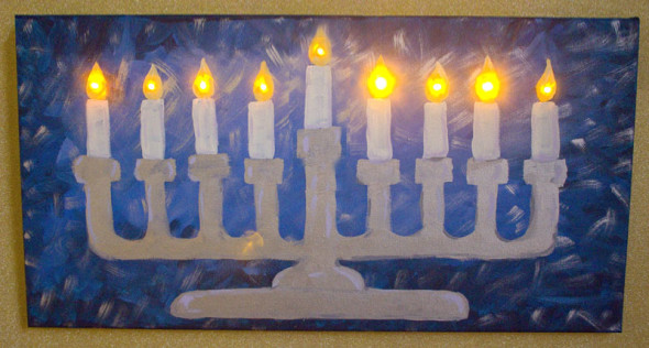 Menorah Painting at PaintingValley.com | Explore collection of Menorah ...