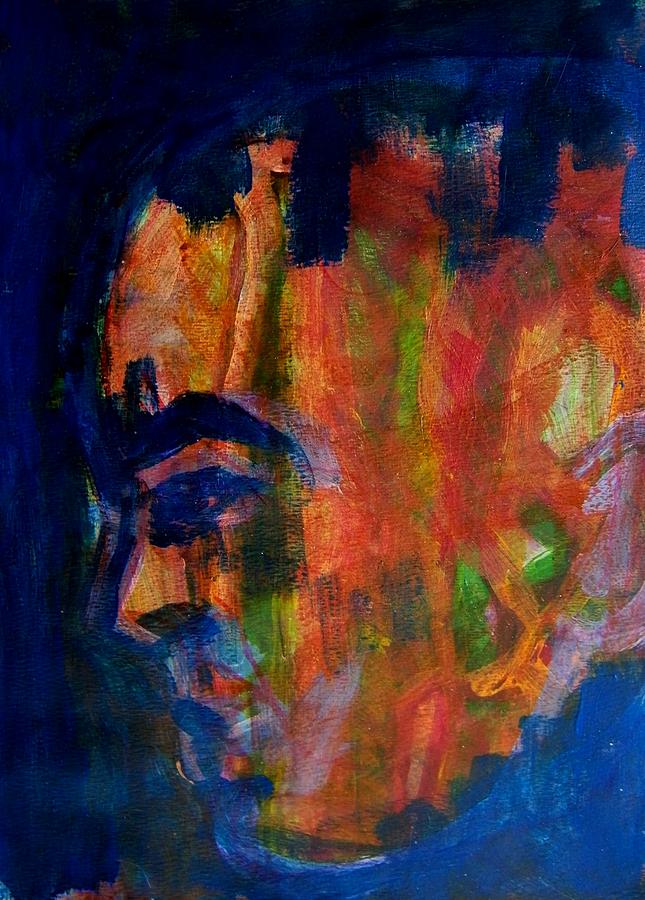 645x900 Mental Illness Painting By Judith Redman - Mental Illness Painting